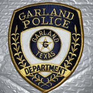 Vintage 1990s Garland Texas Police Shoulder Patch NEW Crisp